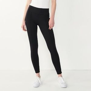 NWT Nine West Seamed Tummy Control Ponte Stretch Knit Leggings